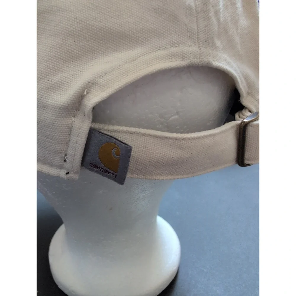 Carhartt Women's Canvas Embroidered Graphic Cap Undyed Ecru